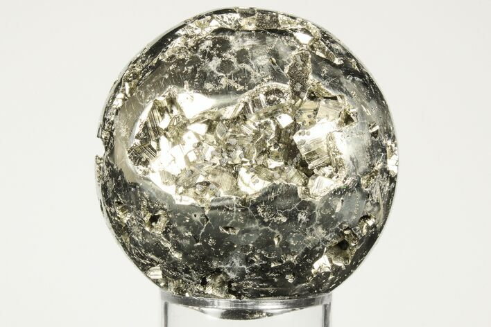 Polished Pyrite Sphere - Peru #193030